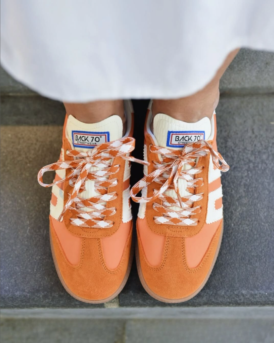 BACK 70 - GHOST in ORANGE Sneakers – Hip Chics Boutique