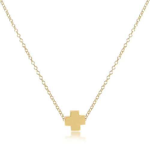 enewton 16" Necklace Cross-Gold