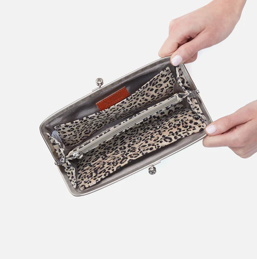 Hobo Cora Large Frame Wallet - Mini Leopard