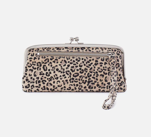 Hobo Cora Large Frame Wallet - Mini Leopard
