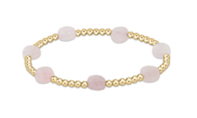 enewton Admire Gold 3mm Pink Opal Bracelet