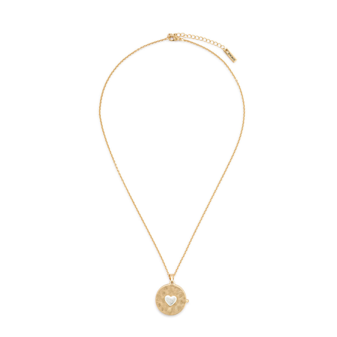 Love You Locket Necklace - Gold