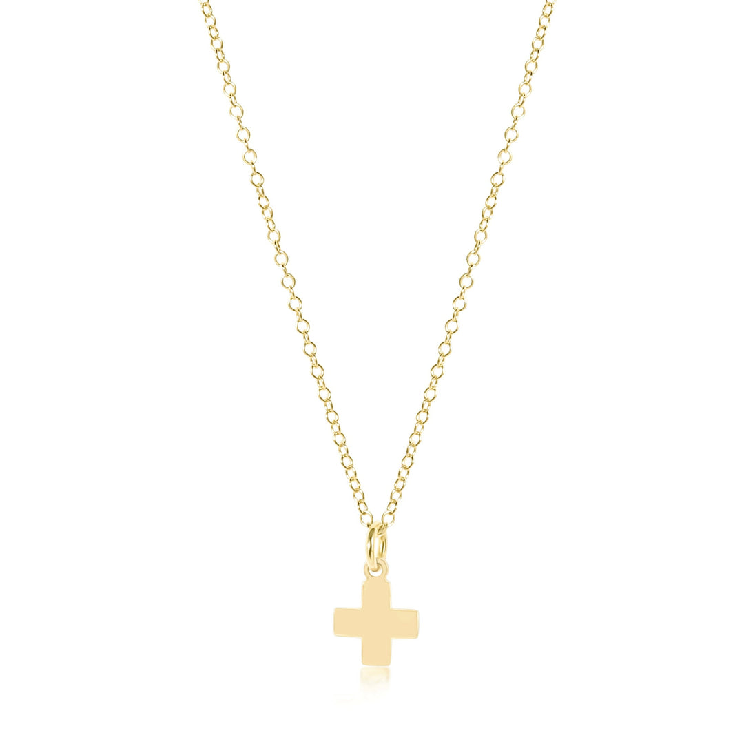 enewton 16" Necklace Cross-Gold Charm