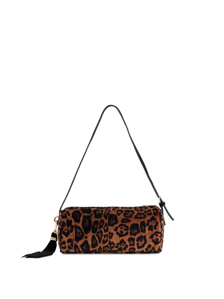 Kylie Barrel Shoulder Bag - Leopard