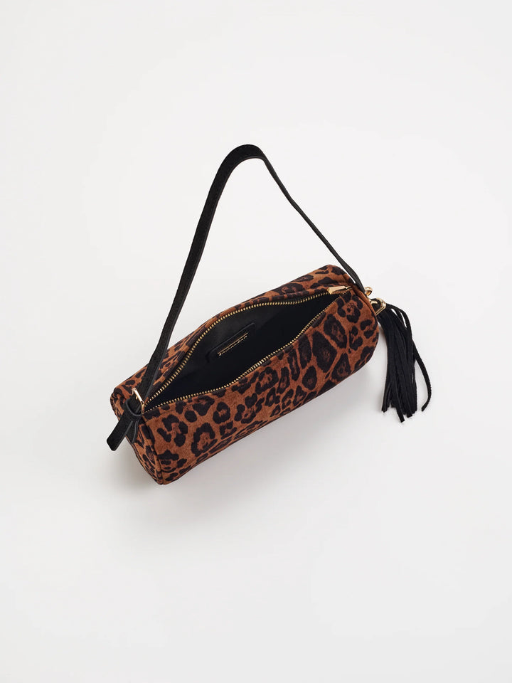 Kylie Barrel Shoulder Bag - Leopard