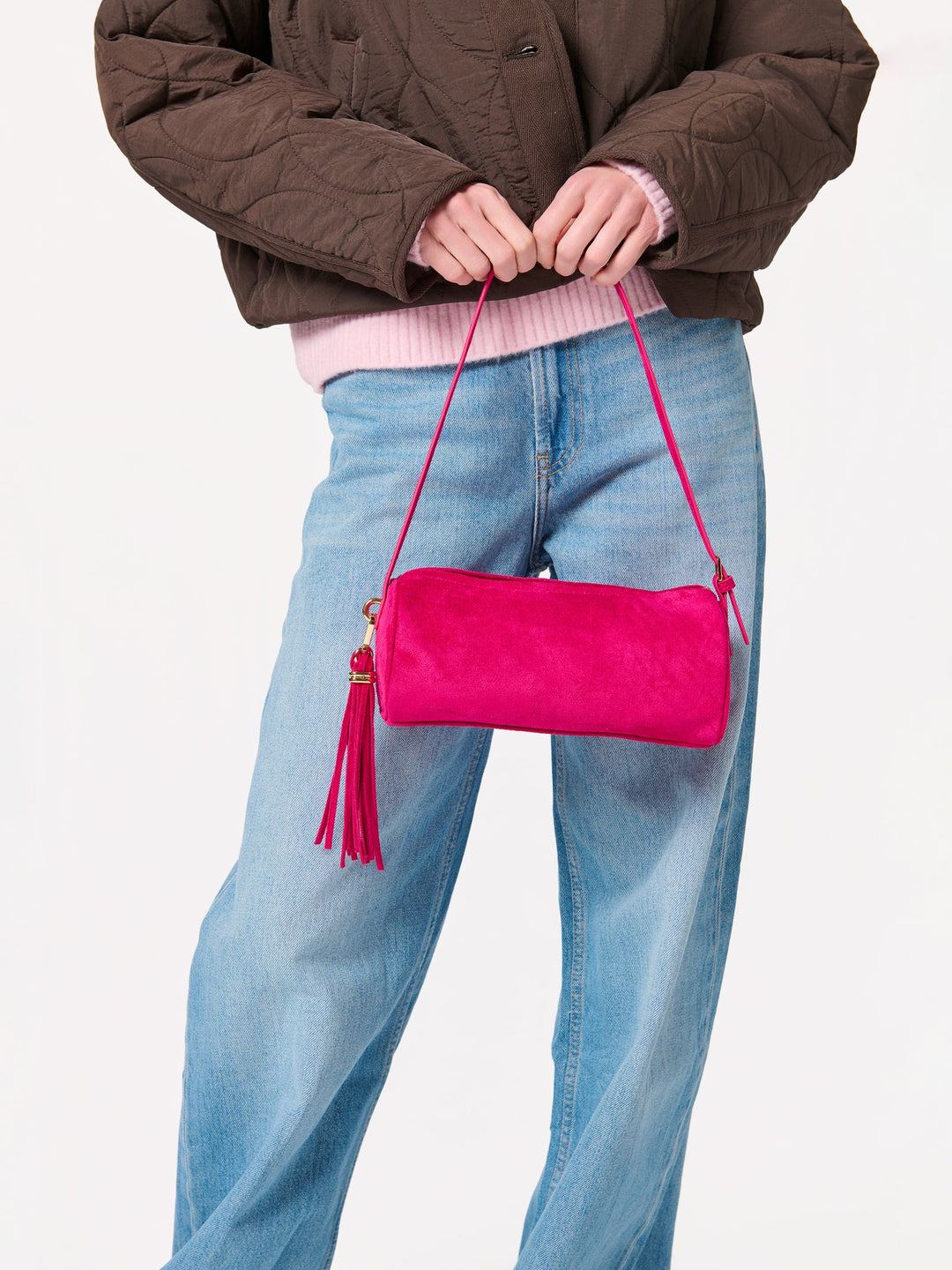 Kylie Barrel Shoulder Bag - Magenta