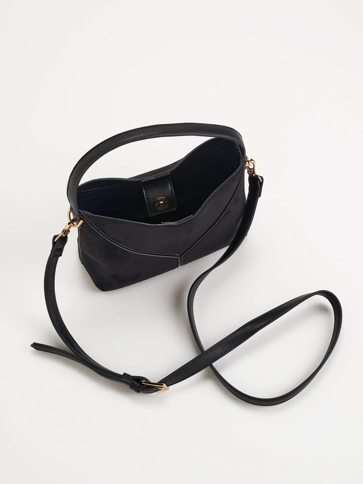 Ava Top Handle Mini Tote - Black