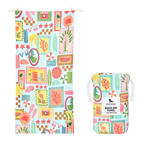 Dock &amp; Bay Quick Dry Towel - Wish You Were Here XL