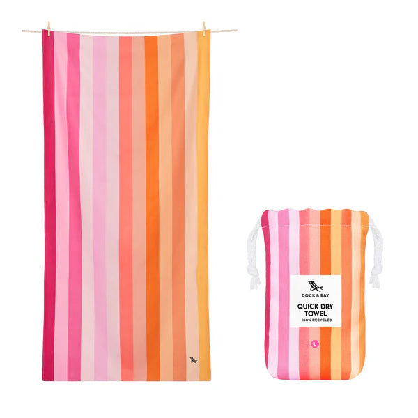 Dock & Bay Beach Towel Miami Sorbet Large