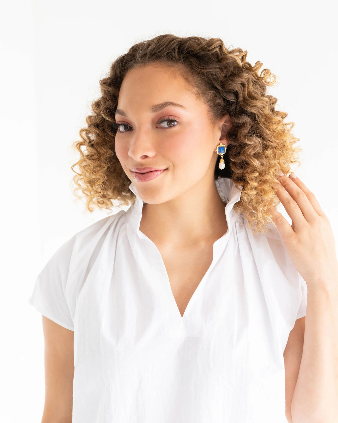 Susan Shaw Madeline Pearl Drop Earrings - Oceana