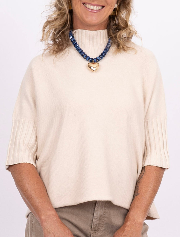 The Maple Turtleneck - Beige