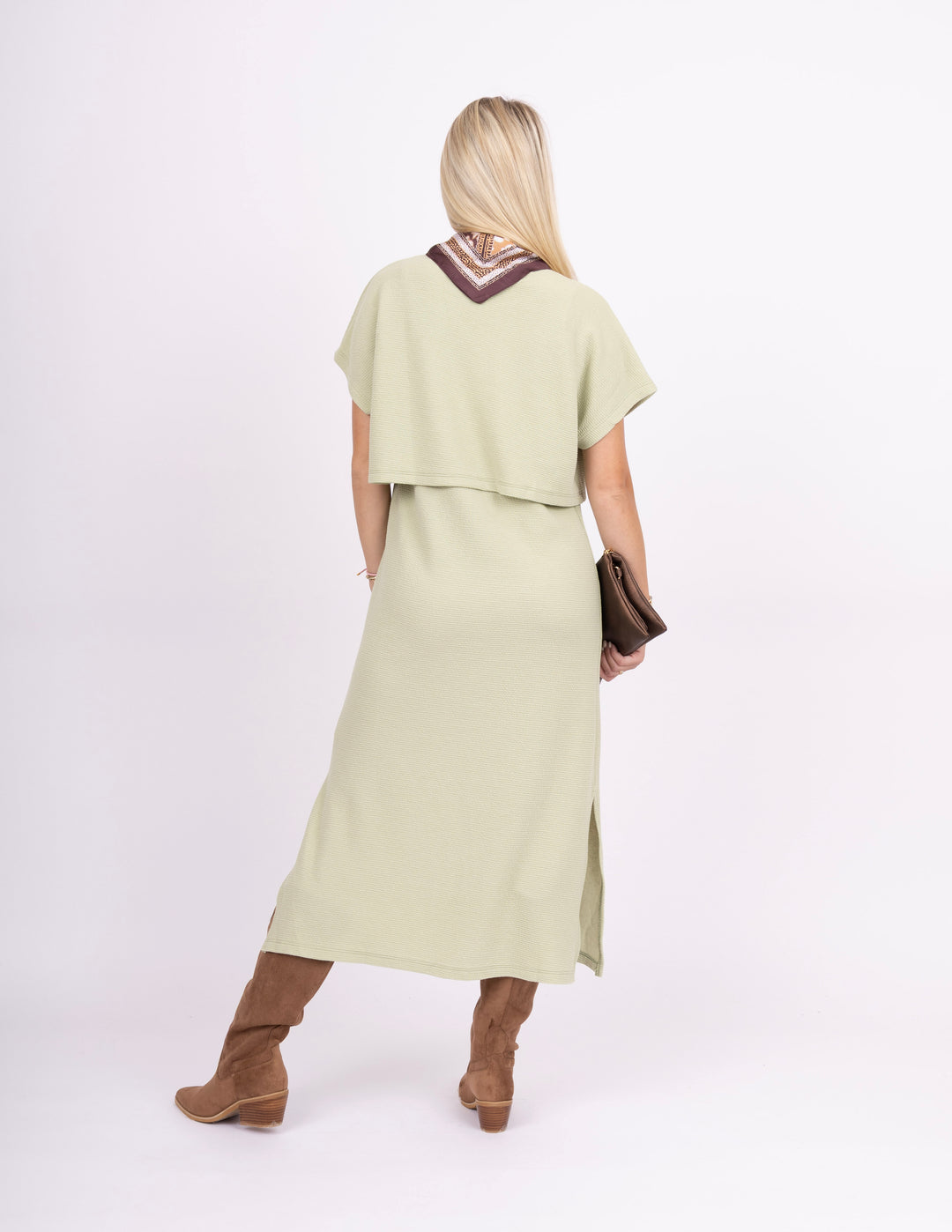 Desert Sage Cloudy Knit Dress