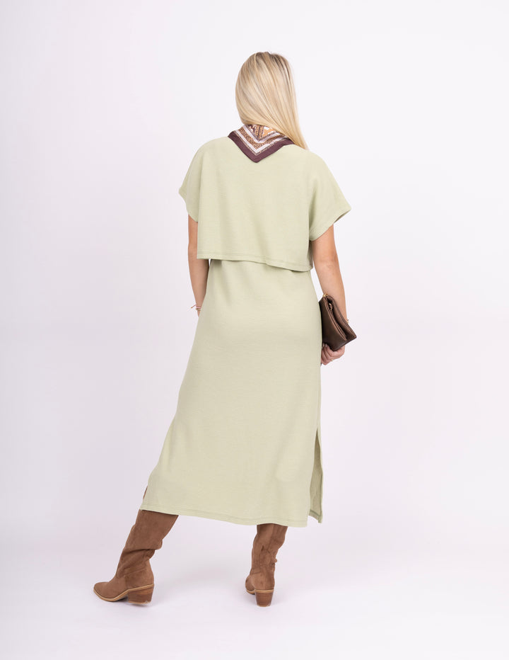 Desert Sage Cloudy Knit Dress