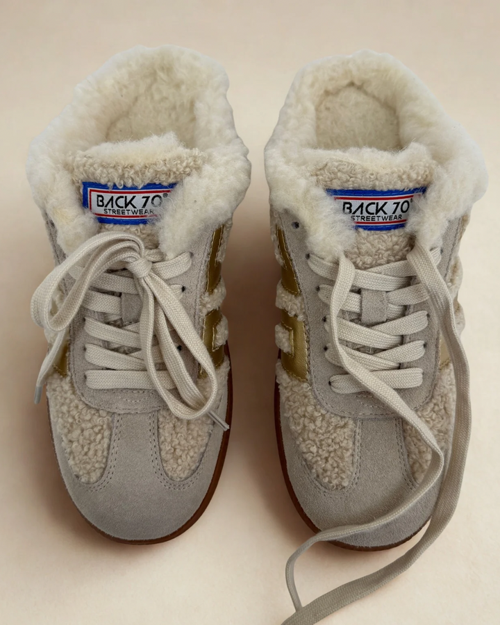 Back 70 EASTER FL in BUTTER GOLD Backless Sneakers