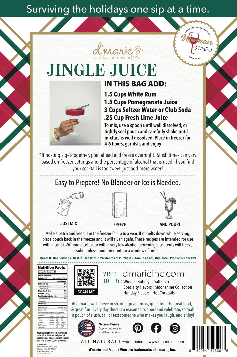 Jingle Juice Cocktail Mix 10oz