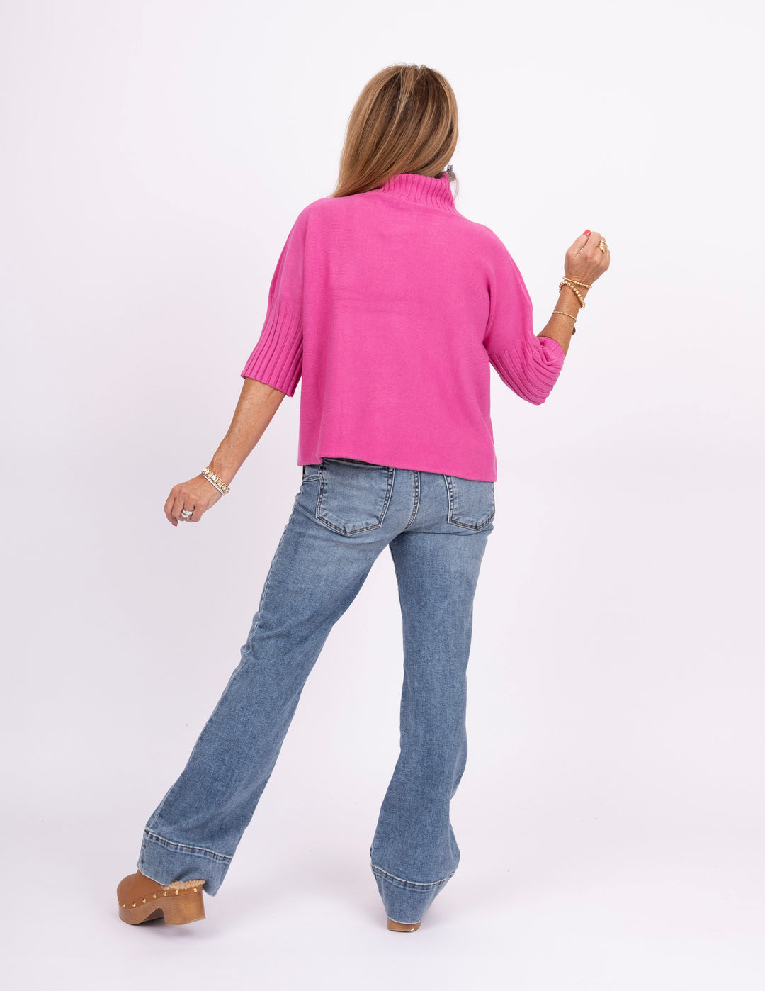 The Maple Turtleneck - Fuchsia