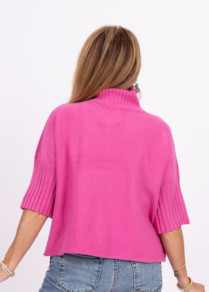 The Maple Turtleneck - Fuchsia