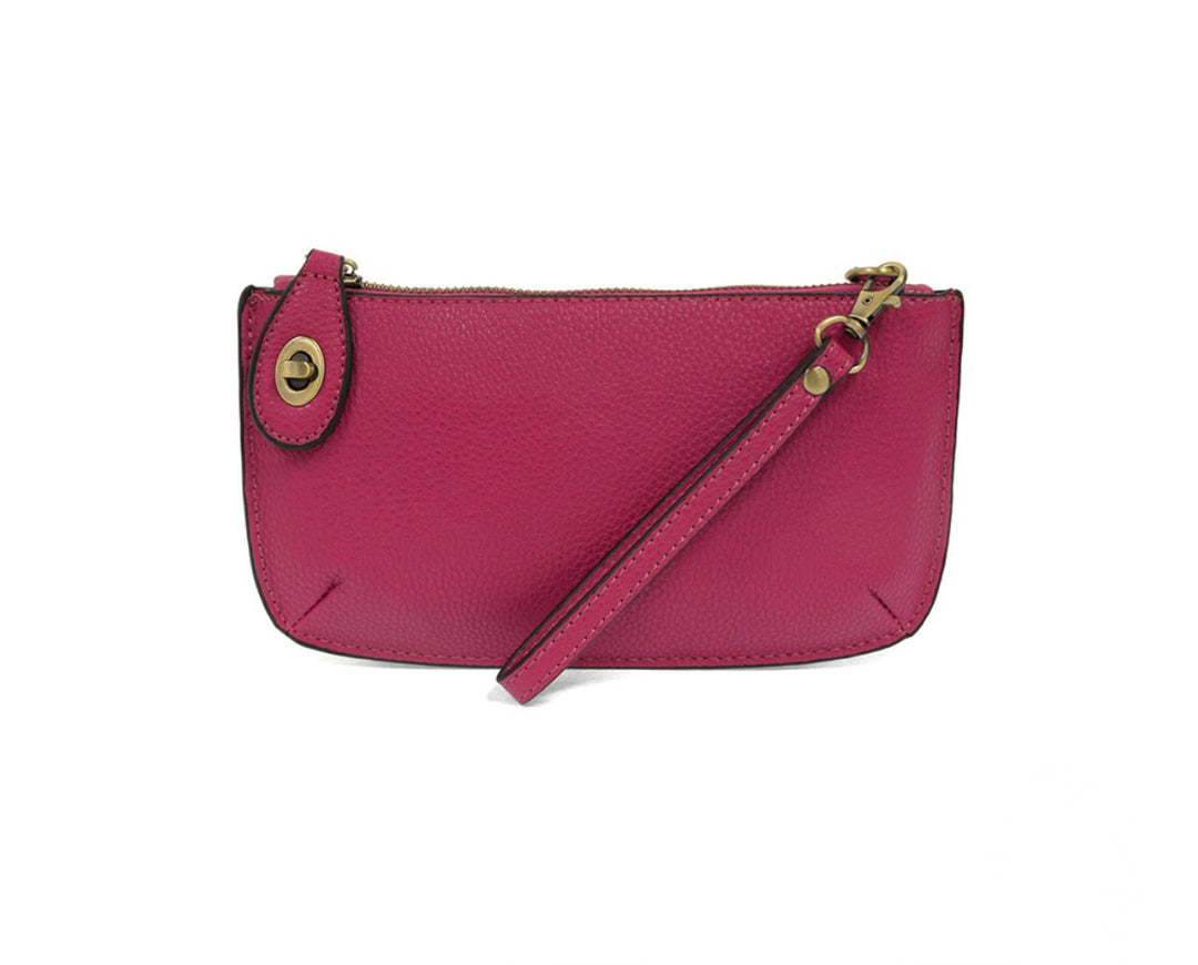 Joy Susan Fuchsia Mini Crossbody Wristlet Clutch