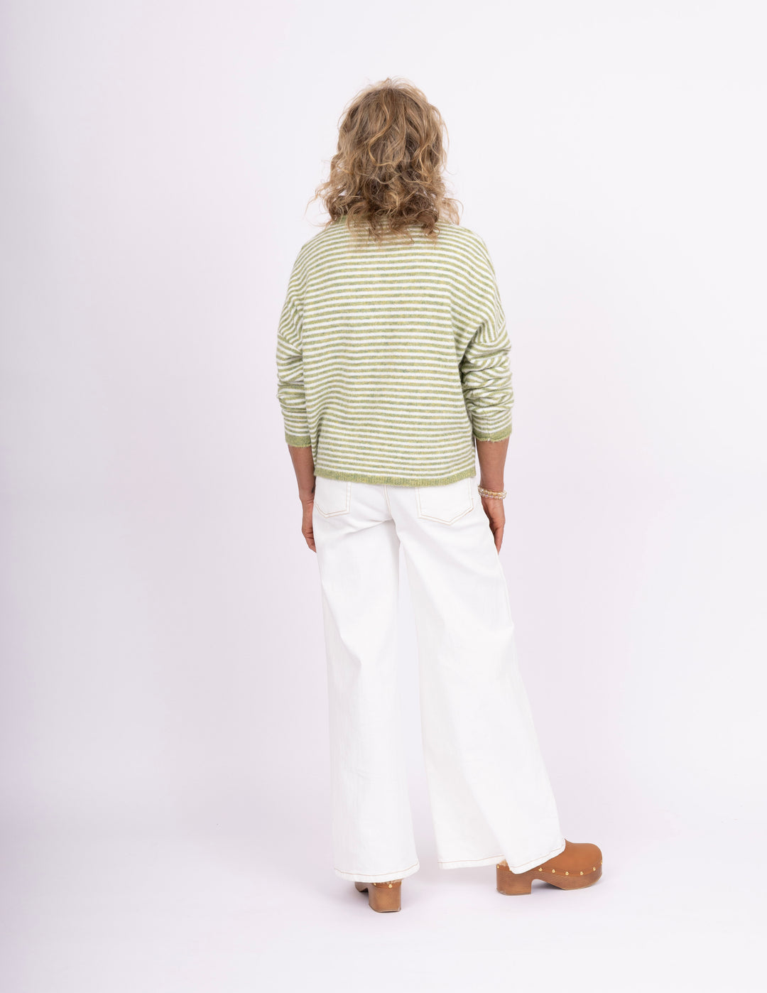 Avocado Striped Cardigan