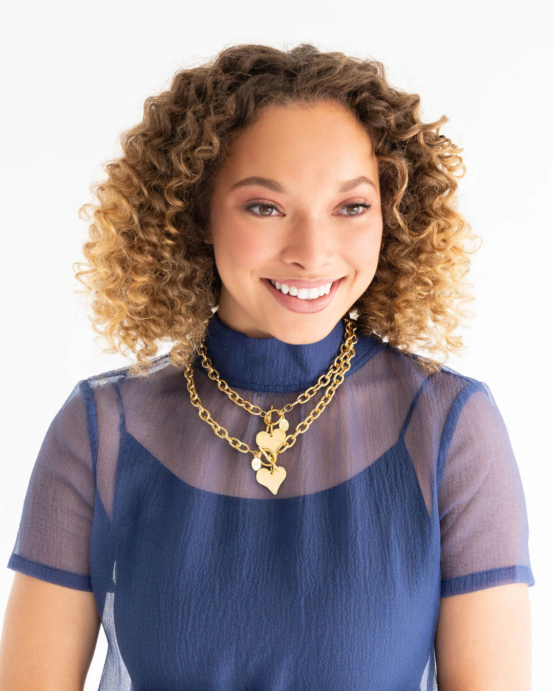 Susan Shaw Heart Toggle Necklace