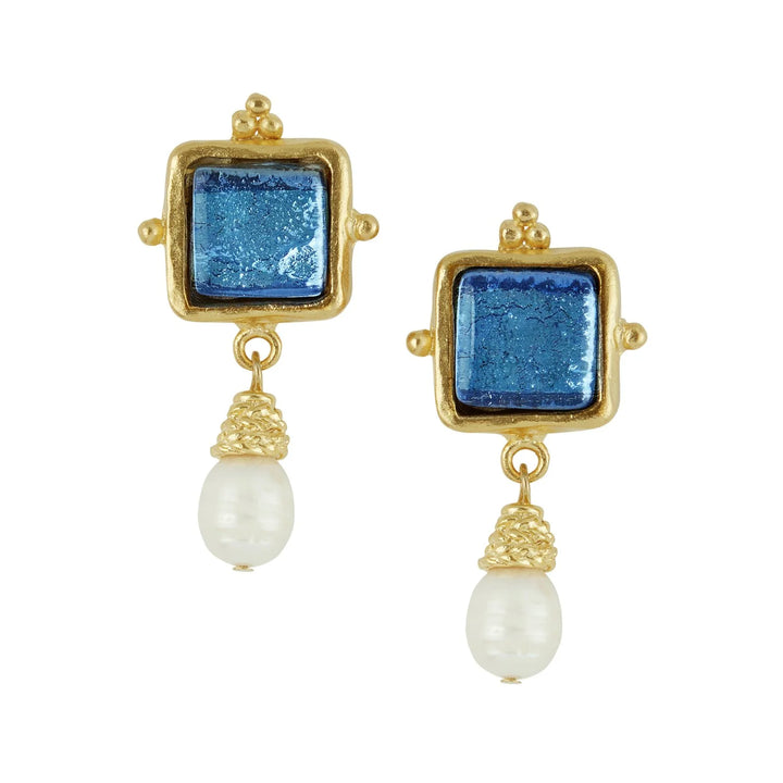 Susan Shaw Madeline Pearl Drop Earrings - Oceana