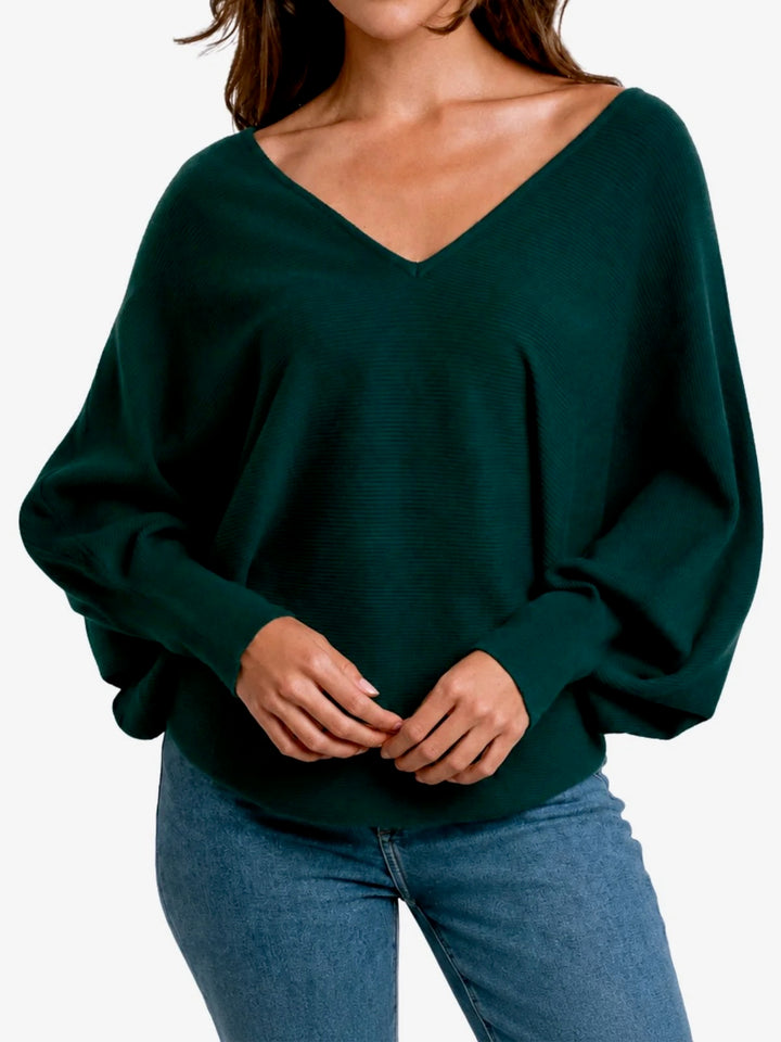 Kerisma RYU Thin V-Neck Top - Emerald