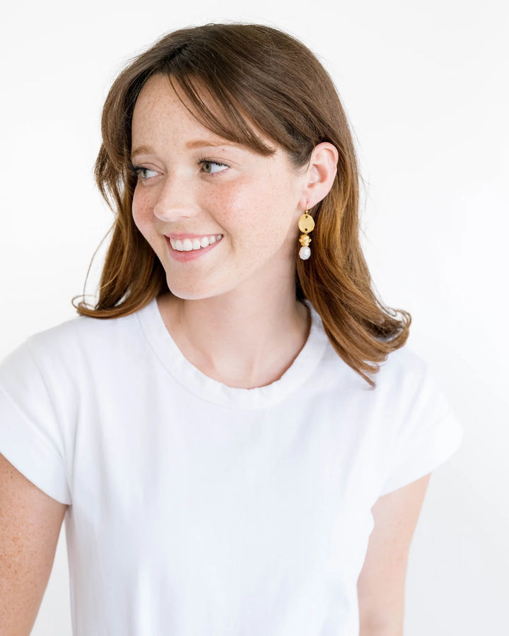 Susan Shaw Bentley Earrings - Pearl