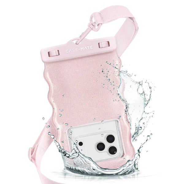 Case-Mate Wavy Waterproof Floating Phone Pouch - Pink