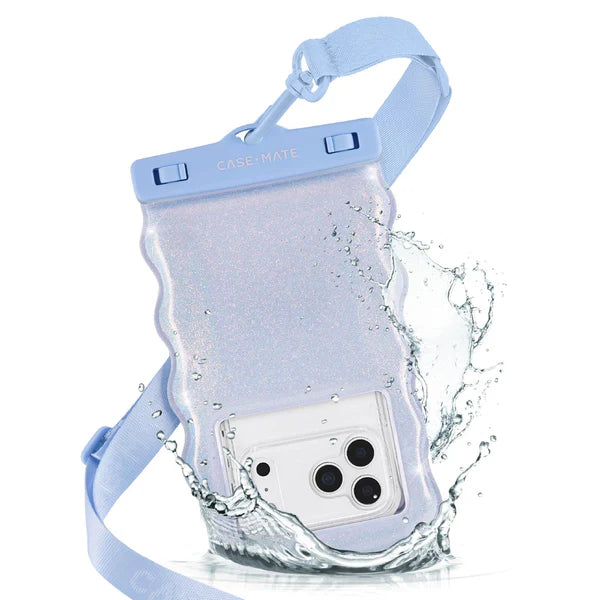 Wavy Waterproof Floating Phone Pouch - Mist Twinkle
