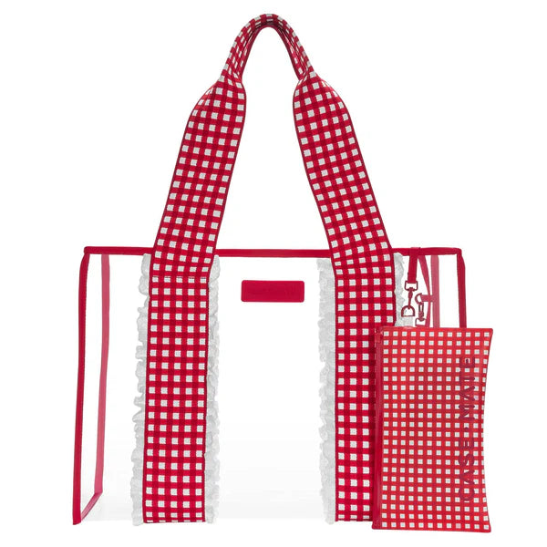 Case-Mate Cherry Gingham Eyelet Tote