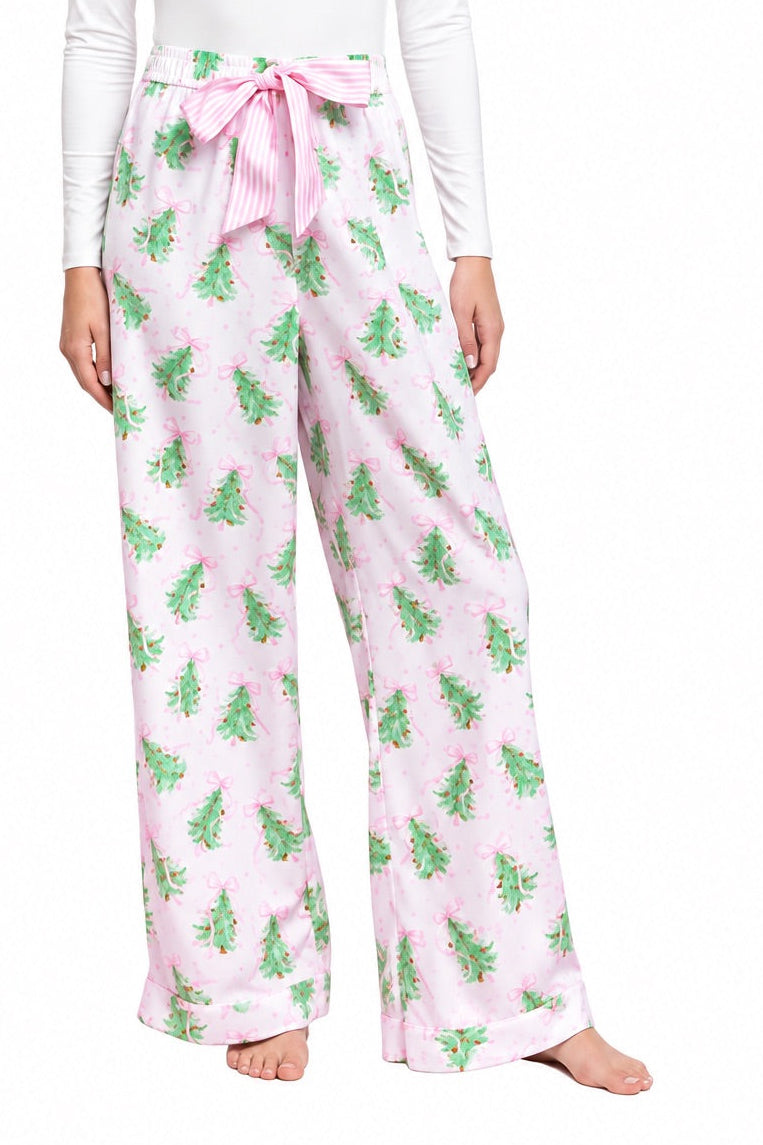 Tree Bow Pajama Pants
