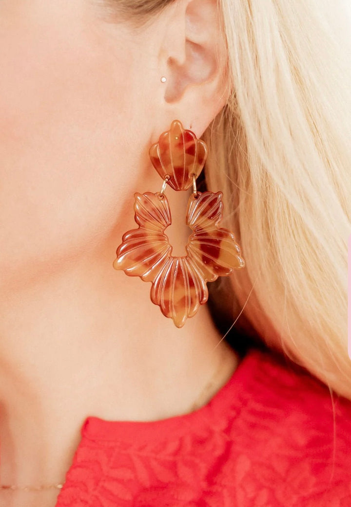 Linny Co- Michelle Caramel Earrings-Final Sale
