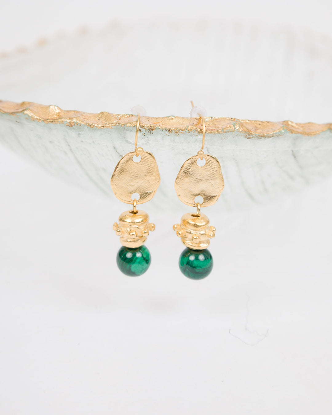 Susan Shaw Bentley Earrings - Malachite