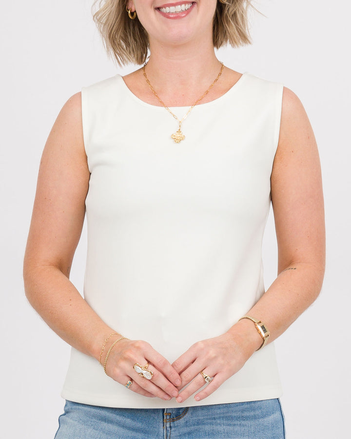 Hilarie Tank - Winter White