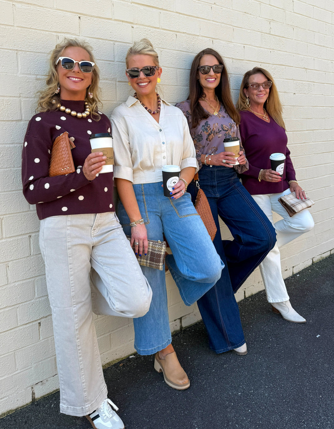 Plum Jam Polka Dot Sweater