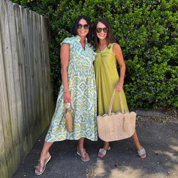 Coralena Midi Dress - Mint