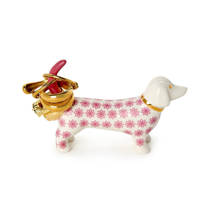 Posh Pooch Ceramic Ring Holder - Pink