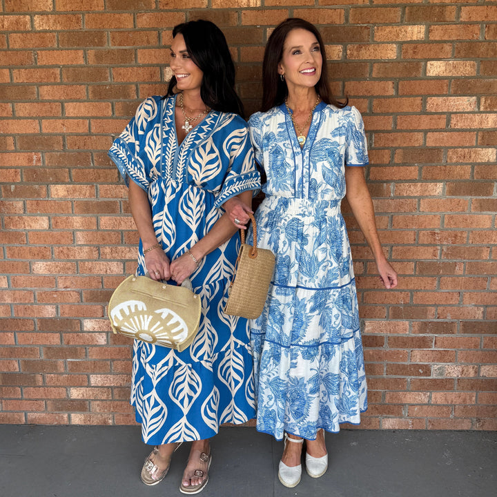 Luciana Midi Dress - Cerulean