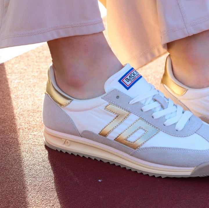 BACK 70 - BARKLEY JOGGER in METALLIC GOLD Sneakers