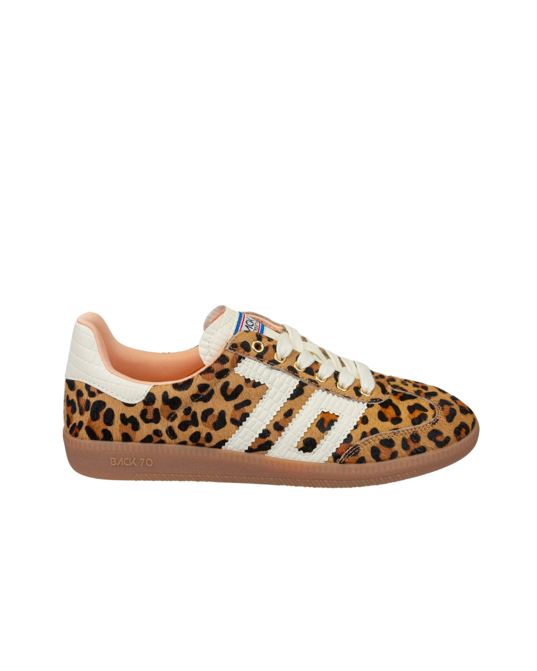 BACK 70 - CLOUD in LEOPARD CAMEL WHITE Sneakers