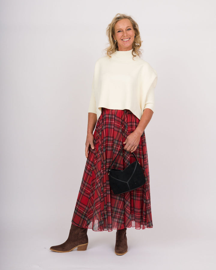 Red Plaid Skirt