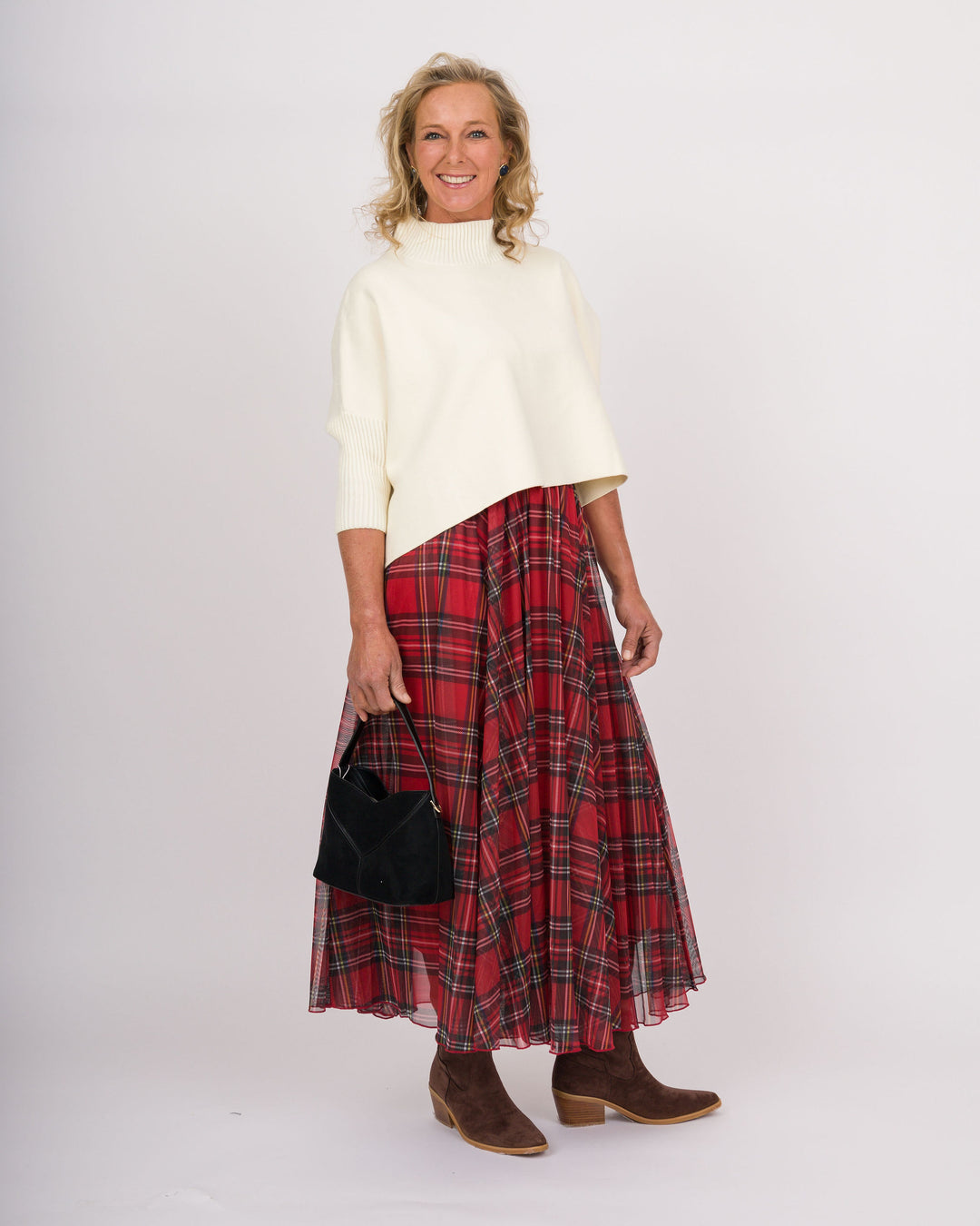Red Plaid Skirt