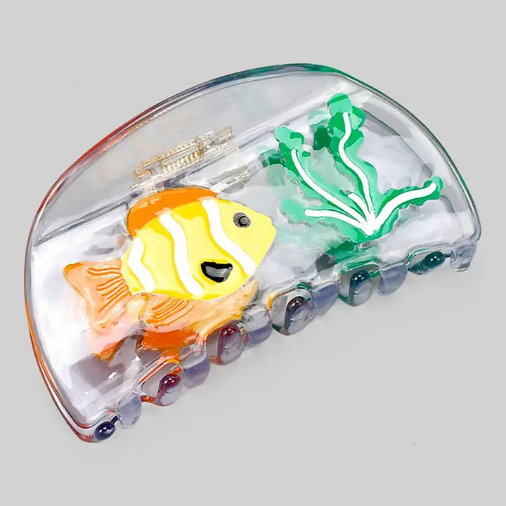 Fish and Kelp Hair Clip