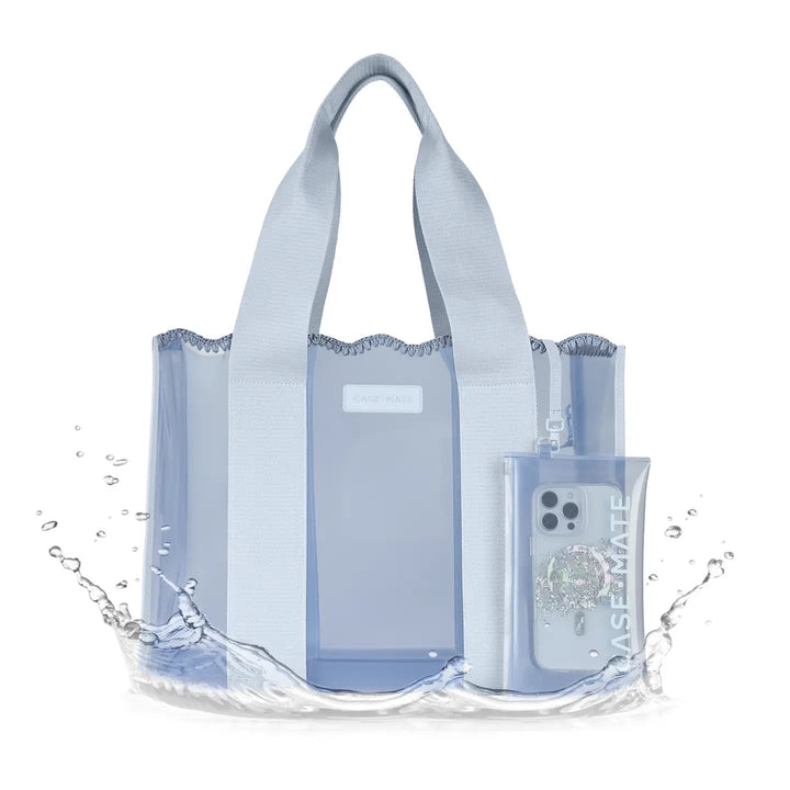 Case-Mate Carolina Blue Crochet Wave Jelly Tote