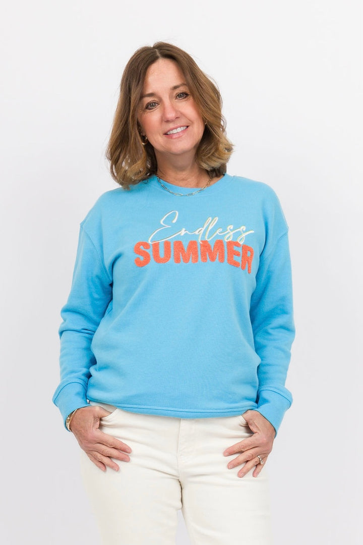 Endless Summer Sweatshirt Aqua