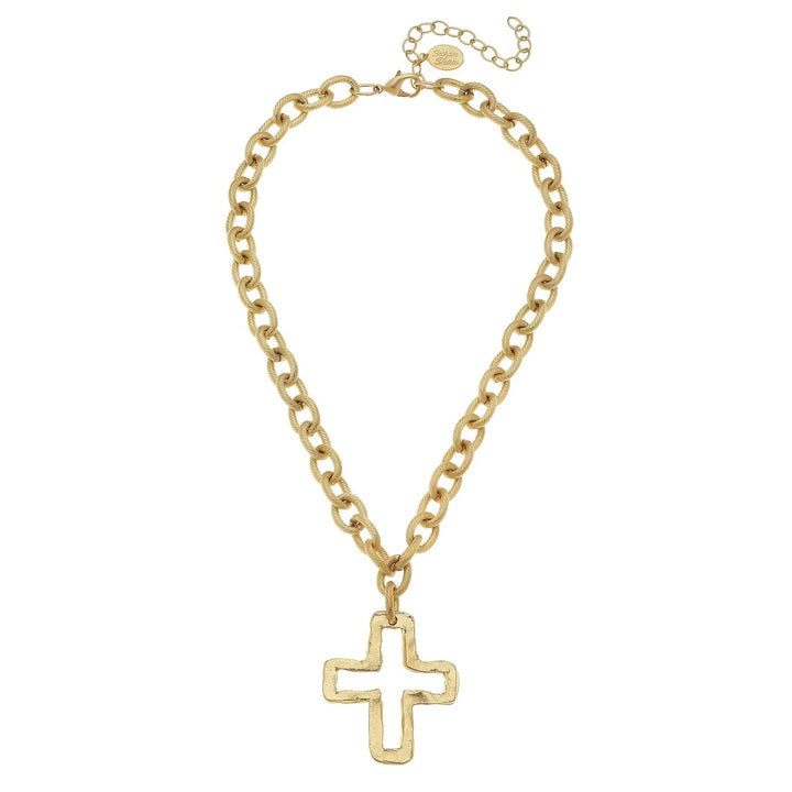 Susan Shaw Open Cross Necklace