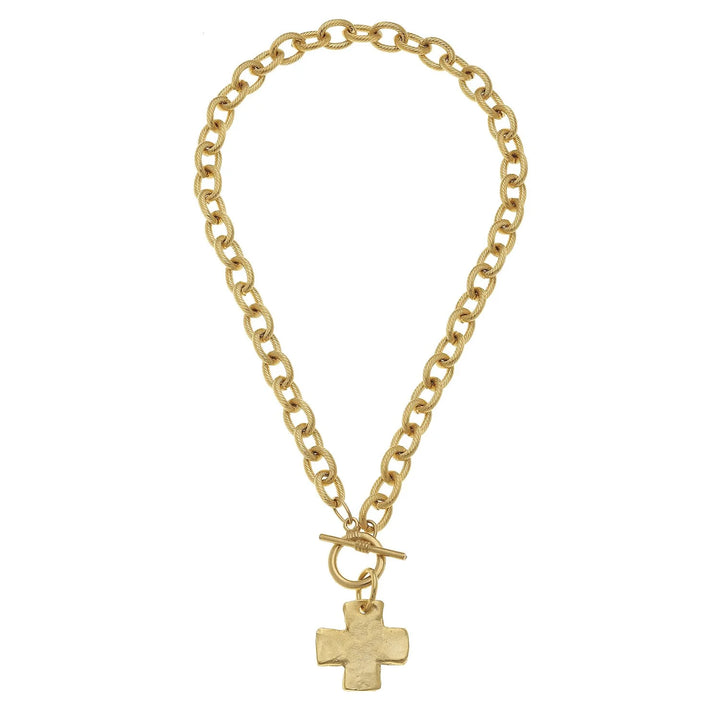 Susan Shaw Cross Toggle Necklace
