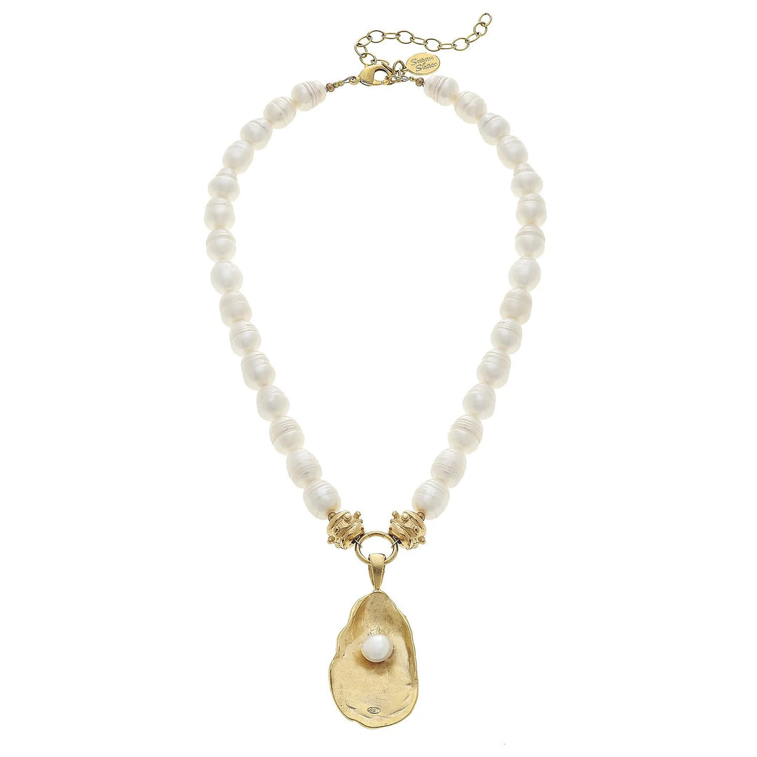 Susan Shaw Pearl Oyster Pearl Necklace