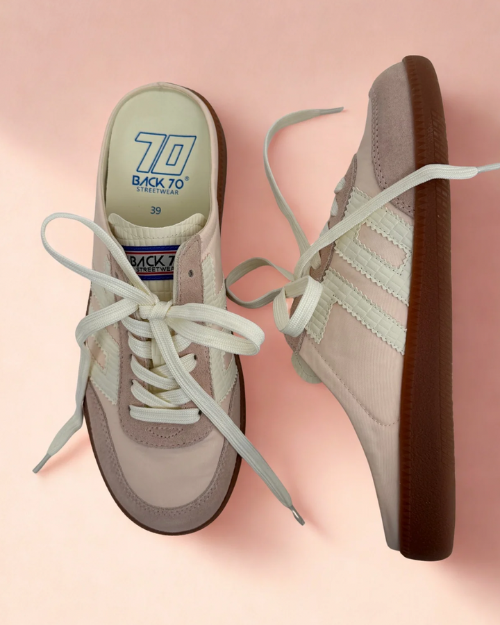 BACK 70 - EASTER in PINK MILK Backless Sneakers