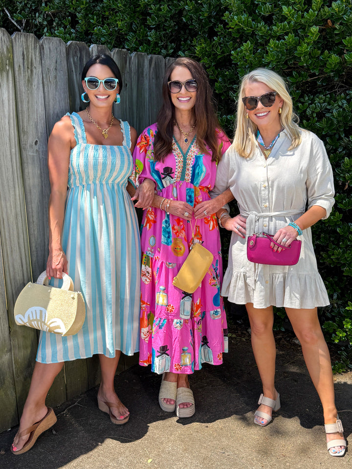 Jacinda Midi Dress - Peony